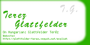 terez glattfelder business card